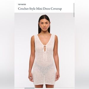 NWT Abercrombie crochet mini Swim Cover-Up